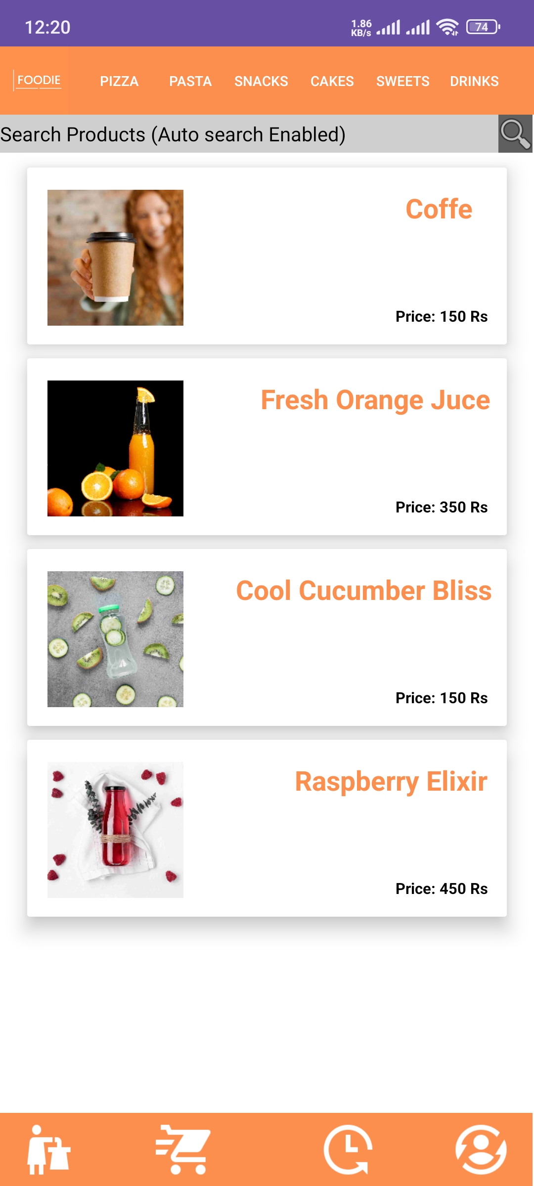 Foodie Food Ordering