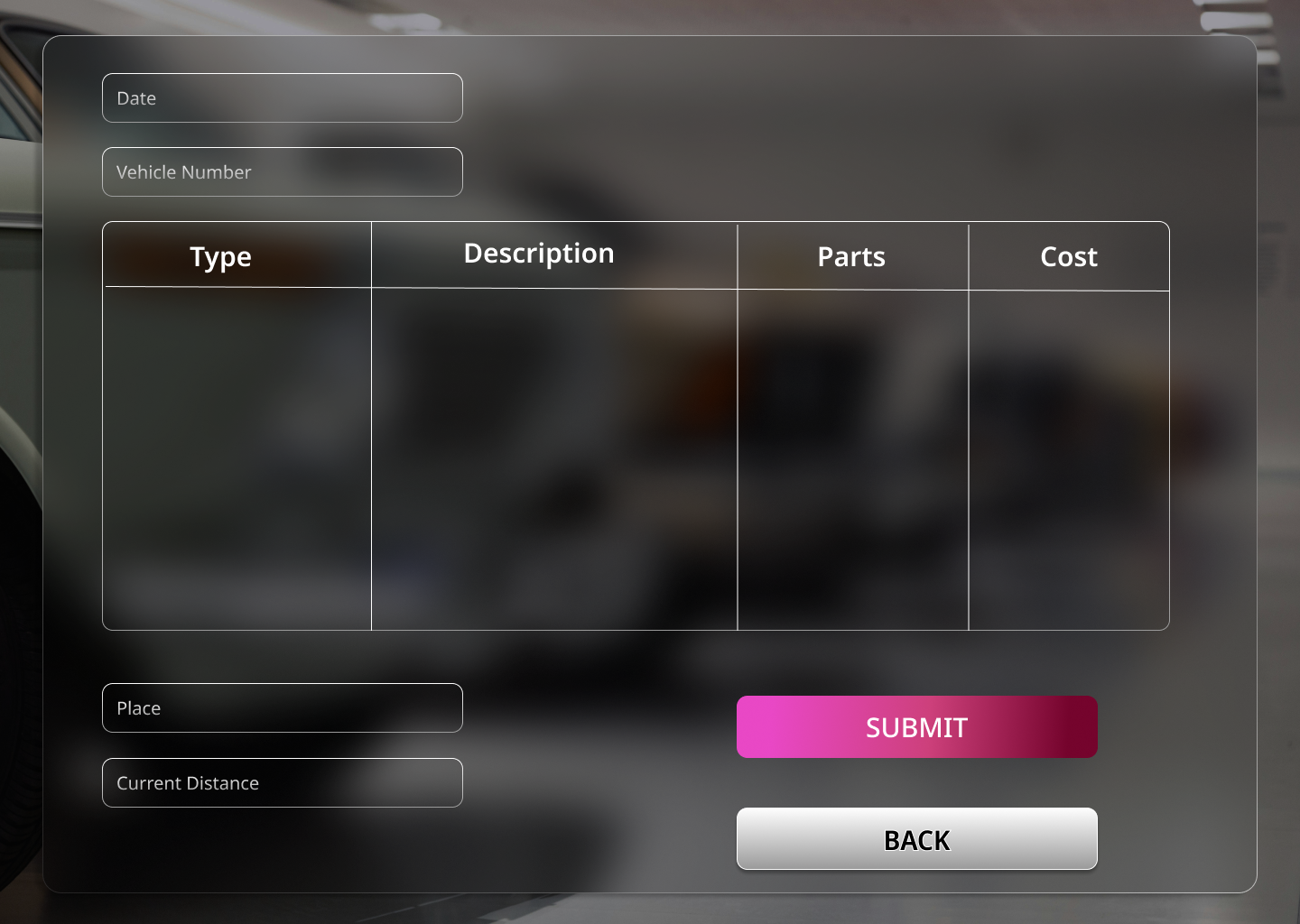 Vehicle Maint. Screenshot 3